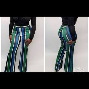 Mulit color ( red, gold, orange) wide led pants